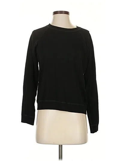 Pre-owned Monrow Pullover Sweater In Black