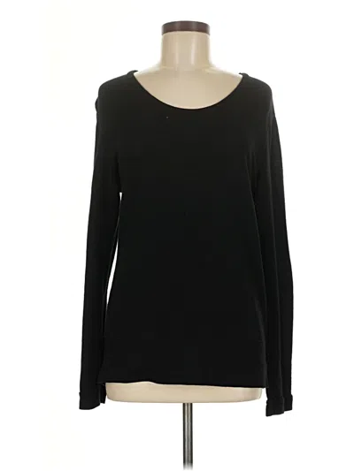 Pre-owned Monrow Pullover Sweater In Black