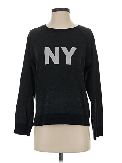 Pre-owned Monrow Pullover Sweater In Black