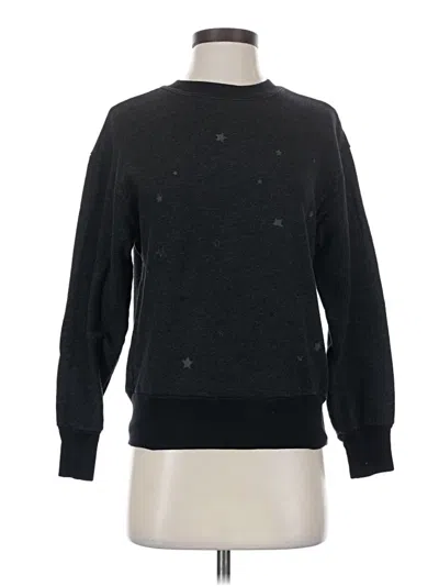 Pre-owned Monrow Pullover Sweater In Black