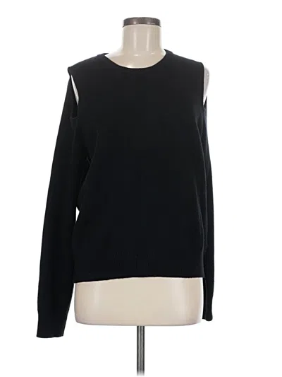 Pre-owned Monrow Pullover Sweater In Black