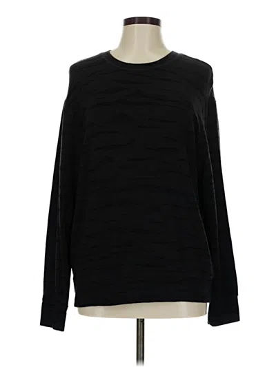 Pre-owned Monrow Pullover Sweater In Black
