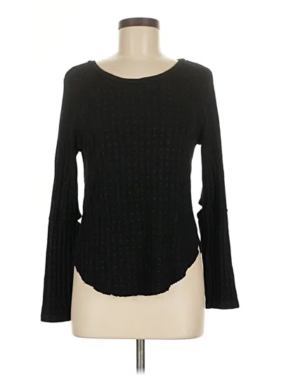 Pre-owned Monrow Pullover Sweater In Black