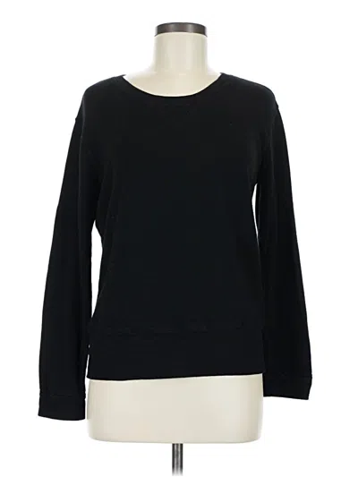 Pre-owned Monrow Pullover Sweater In Black
