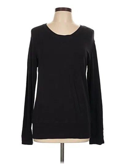 Pre-owned Monrow Pullover Sweater In Black