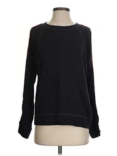 Pre-owned Monrow Pullover Sweater In Black