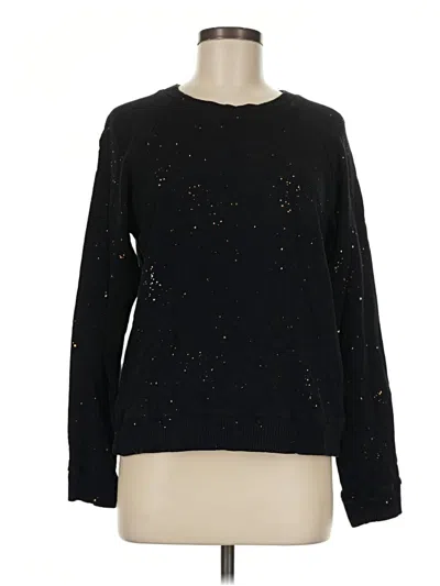 Pre-owned Monrow Pullover Sweater In Black