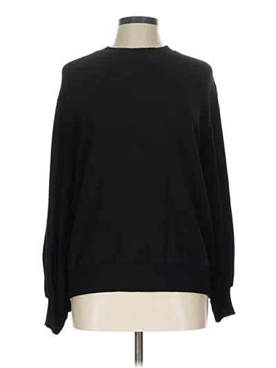 Pre-owned Monrow Pullover Sweater In Black