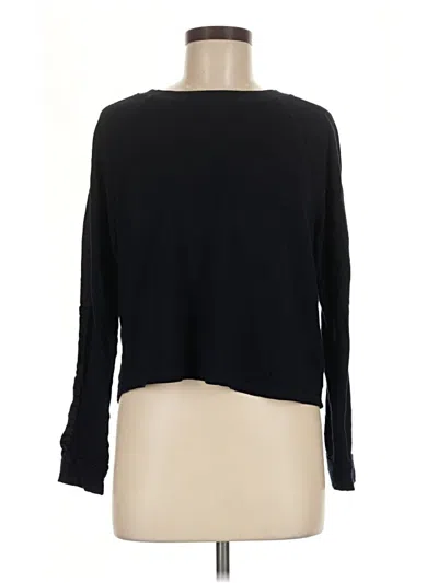 Pre-owned Monrow Pullover Sweater In Black