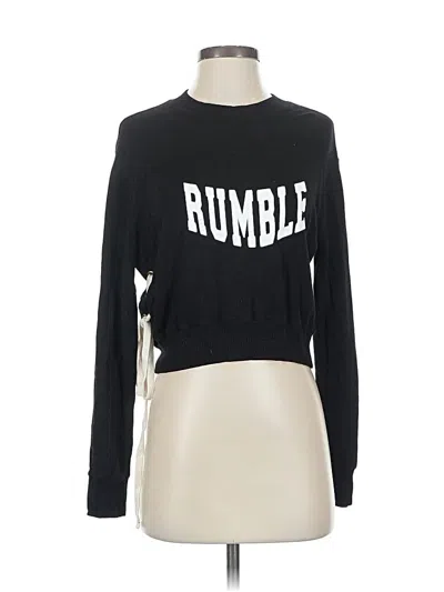 Pre-owned Monrow Pullover Sweater In Black