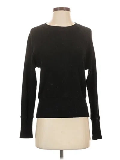 Pre-owned Monrow Pullover Sweater In Black