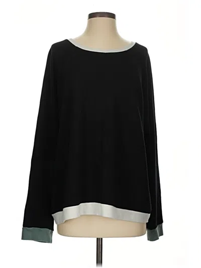 Pre-owned Monrow Pullover Sweater In Black