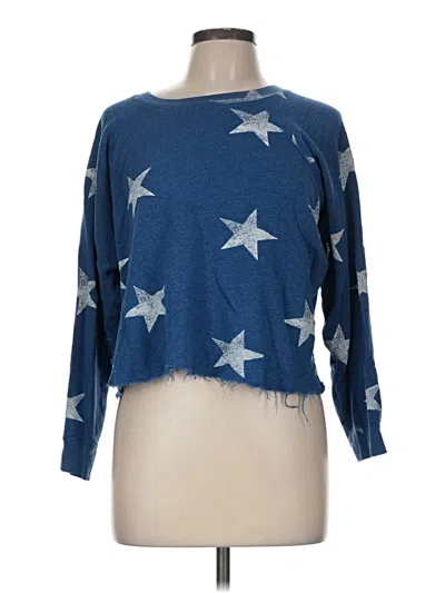 Pre-owned Monrow Pullover Sweater In Blue