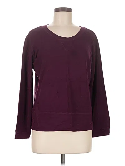 Pre-owned Monrow Pullover Sweater In Burgundy