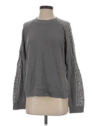 Pre-owned Monrow Pullover Sweater In Gray