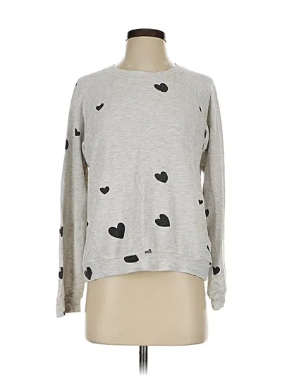 Pre-owned Monrow Pullover Sweater In Gray