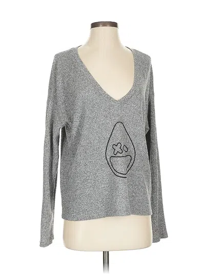 Pre-owned Monrow Pullover Sweater In Gray