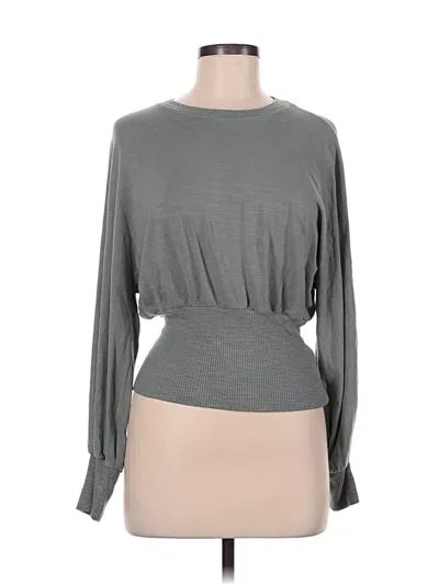 Pre-owned Monrow Pullover Sweater In Gray