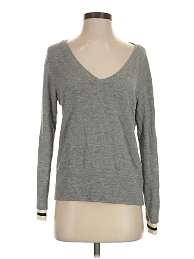 Pre-owned Monrow Pullover Sweater In Gray