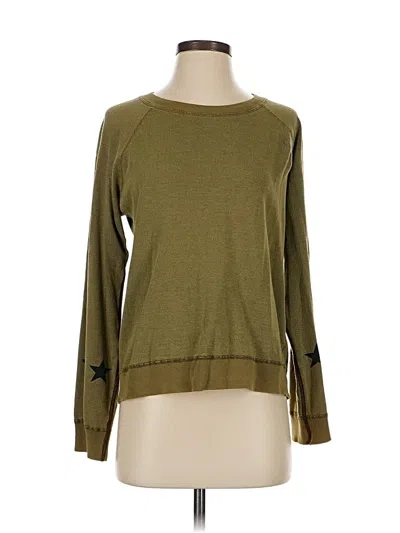 Pre-owned Monrow Pullover Sweater In Green