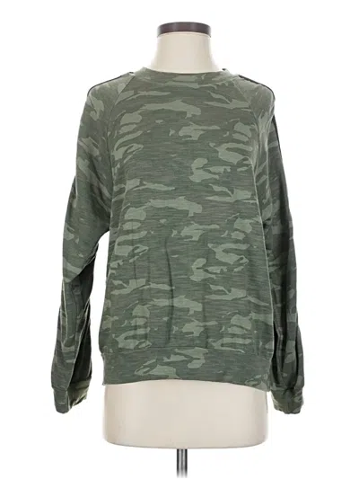 Pre-owned Monrow Pullover Sweater In Green