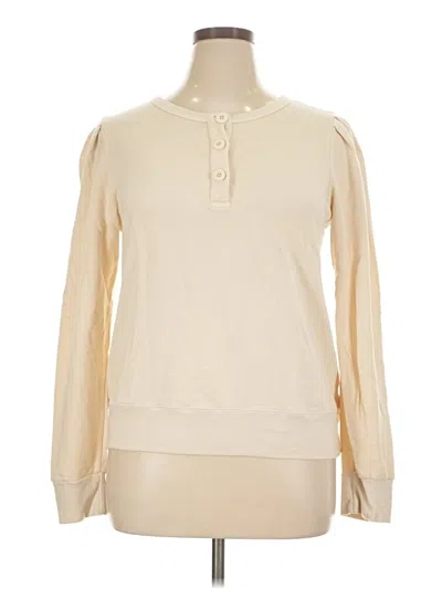 Pre-owned Monrow Pullover Sweater In Ivory
