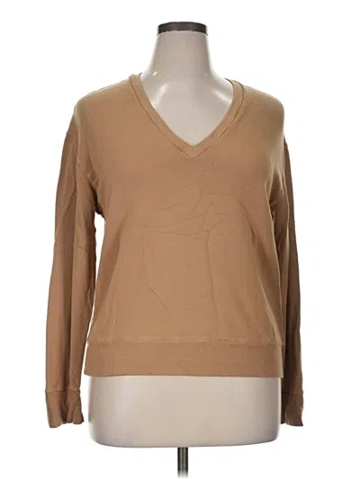 Pre-owned Monrow Pullover Sweater In Tan