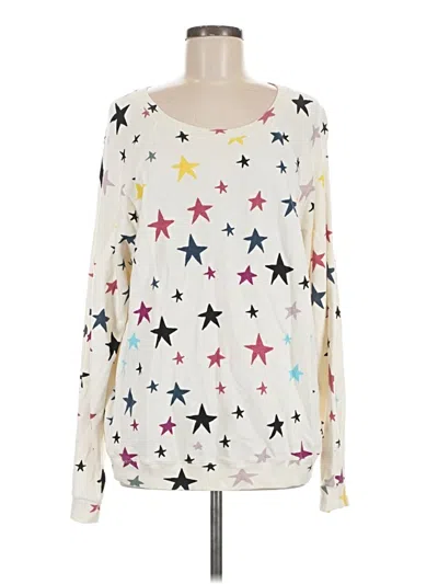 Pre-owned Monrow Pullover Sweater In White