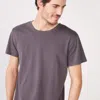 Monrow Relaxed Crew In Vintage Black