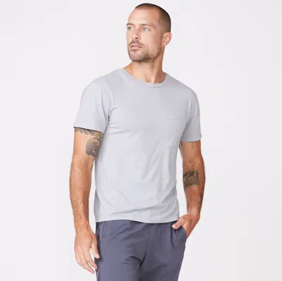 Monrow Relaxed Pocket Crew In Good Grey