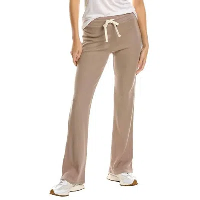 Monrow Rib Around Town Pant In Dust In Brown