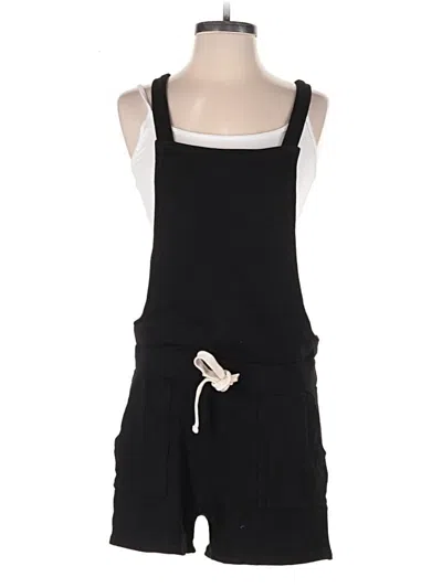 Pre-owned Monrow Romper In Black
