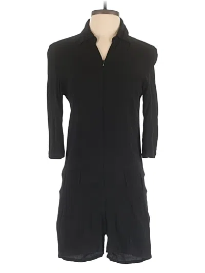 Pre-owned Monrow Romper In Black