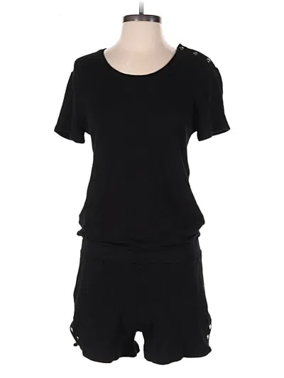 Pre-owned Monrow Romper In Black