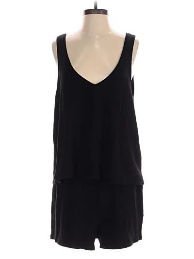Pre-owned Monrow Romper In Black
