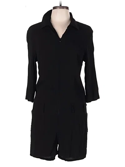 Pre-owned Monrow Romper In Black