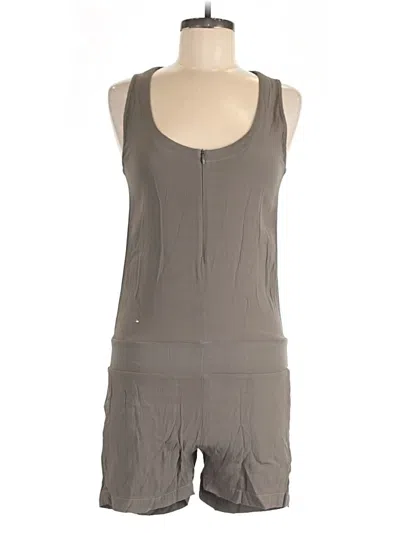 Pre-owned Monrow Romper In Gray