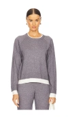 Monrow Rundhals-pullover Crew Neck Sweater In Grey