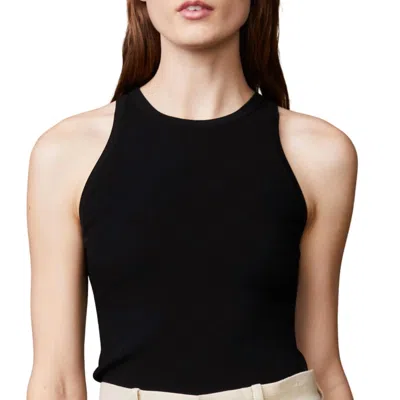 Monrow Seamless High Neck Tank In Black
