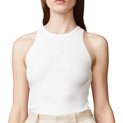 Monrow Seamless High Neck Tank In White