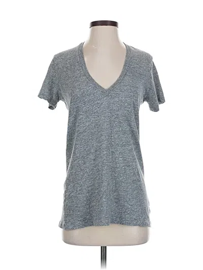 Pre-owned Monrow Short Sleeve T-shirt In Gray