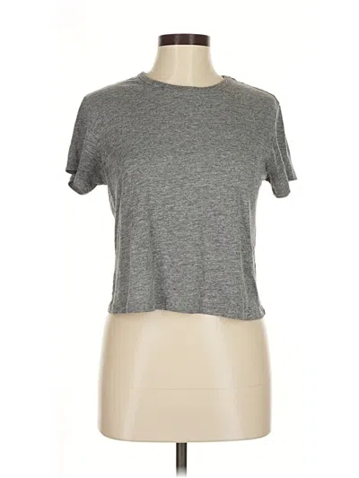 Pre-owned Monrow Short Sleeve T-shirt In Gray