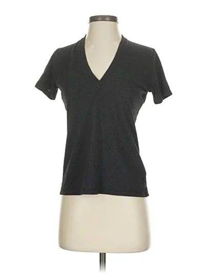 Pre-owned Monrow Short Sleeve T-shirt In Gray