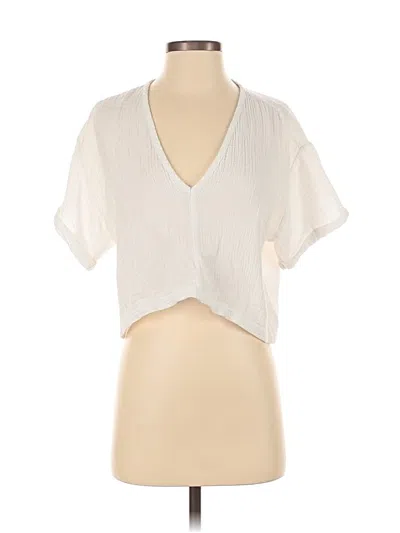 Pre-owned Monrow Short Sleeve T-shirt In White