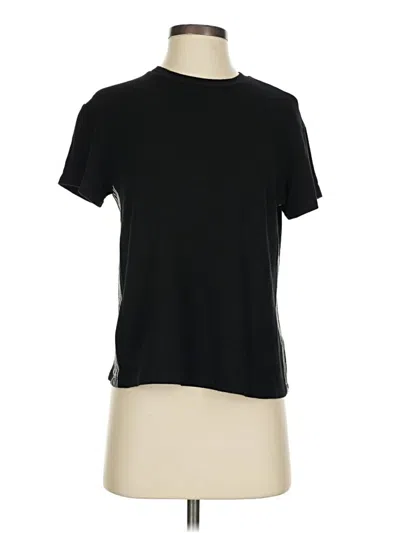 Pre-owned Monrow Short Sleeve T-shirt In Black