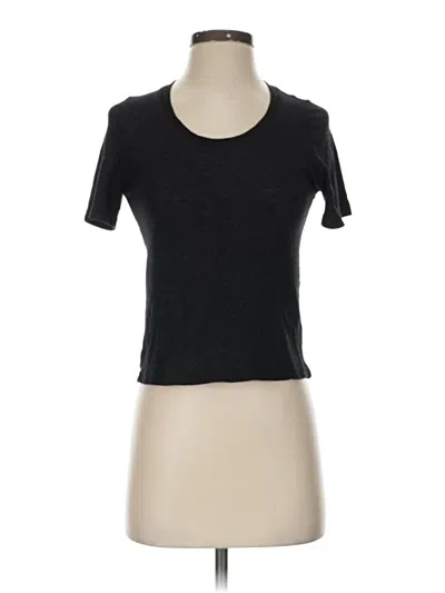 Pre-owned Monrow Short Sleeve T-shirt In Black