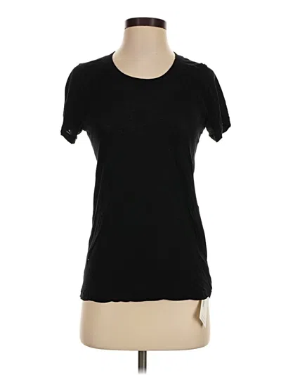 Pre-owned Monrow Short Sleeve T-shirt In Black