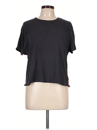 Pre-owned Monrow Short Sleeve T-shirt In Black