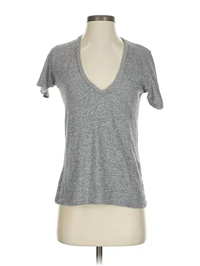 Pre-owned Monrow Short Sleeve T-shirt In Gray