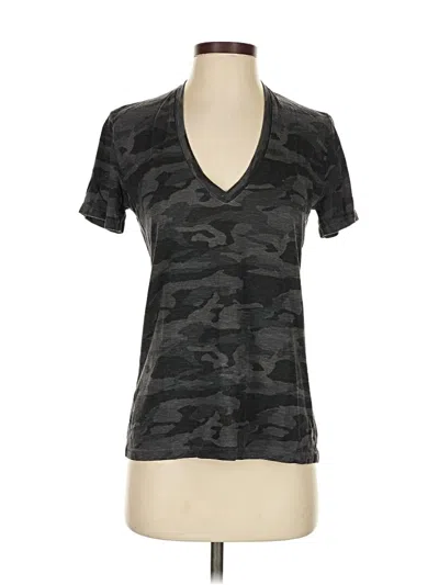 Pre-owned Monrow Short Sleeve T-shirt In Gray